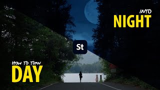 Turn day into night with Brittney Janae using Adobe Stock
