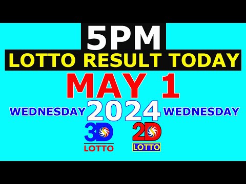 Lotto Result Today 5pm May 1 2024 (PCSO)
