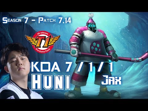 SKT T1 Huni JAX vs CAMILLE Top - Patch 7.14 KR Ranked
