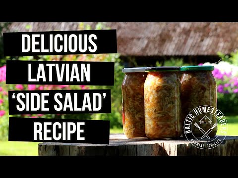 Latvian Canned Winter Side Salad Recipe | How To