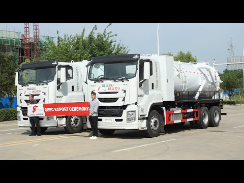 Thumbnail for ISUZU GIGA 350HP sewer cleaning truck for sale by Isuzu Giga