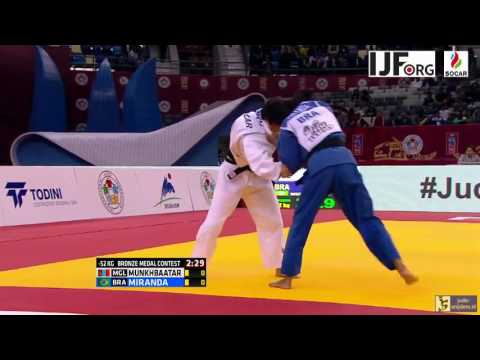 Judo 2016 Grand Slam Baku: Munkhbaatar (MGL) - Miranda (BRA) [-52kg] bronze