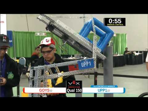 2015 VEXU Q150 - GOYS vs UPP1 - 0 to 51-Division Div-VEX U-VEX Worlds 2015