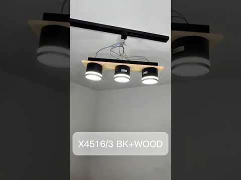 Миниатюра изображения товара Люстра Aitin-Pro X4516/3 (черный/дерево)