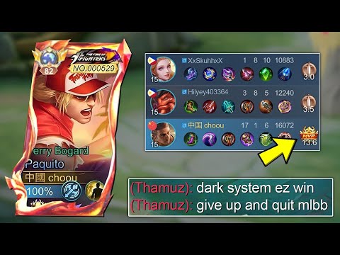 ENEMY THINKS WE ARE ALL DARKSYSTEM, THEN I DID THIS... GLOBAL PAQUITO (1V5 SAVAGE) - MLBB