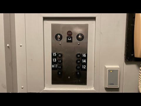 ORIGINAL Otis Black Button Gated Elevator @ The Plummer Building - Mayo Clinic in Rochester, MN