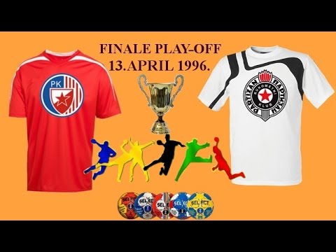 Handball rukomet RK "C. ZVEZDA" - RK "PARTIZAN" 13.4.1996. BEOGRAD