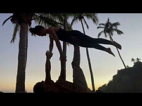 Minka kelly does yoga on the beach #136