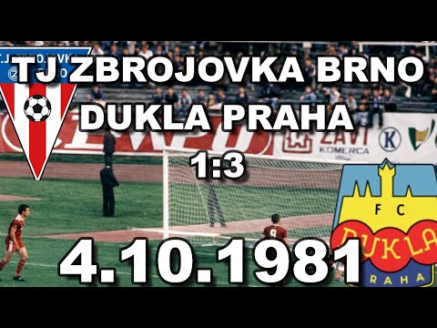 TJ Zbrojovka Brno - Dukla Praha 1:3 (4.10.1981)
