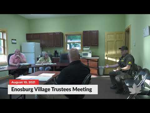 Enosburg Village Trustees | 08/10/2021