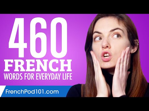 460 French Words for Everyday Life - Basic Vocabulary #23