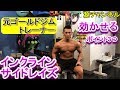 元ゴールドジムトレーナーが教えるインクラインサイドレイズのやり方