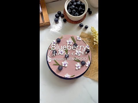 Mother's day recipe by Ummi Syahirah | No-bake Blueberry Cheesecake