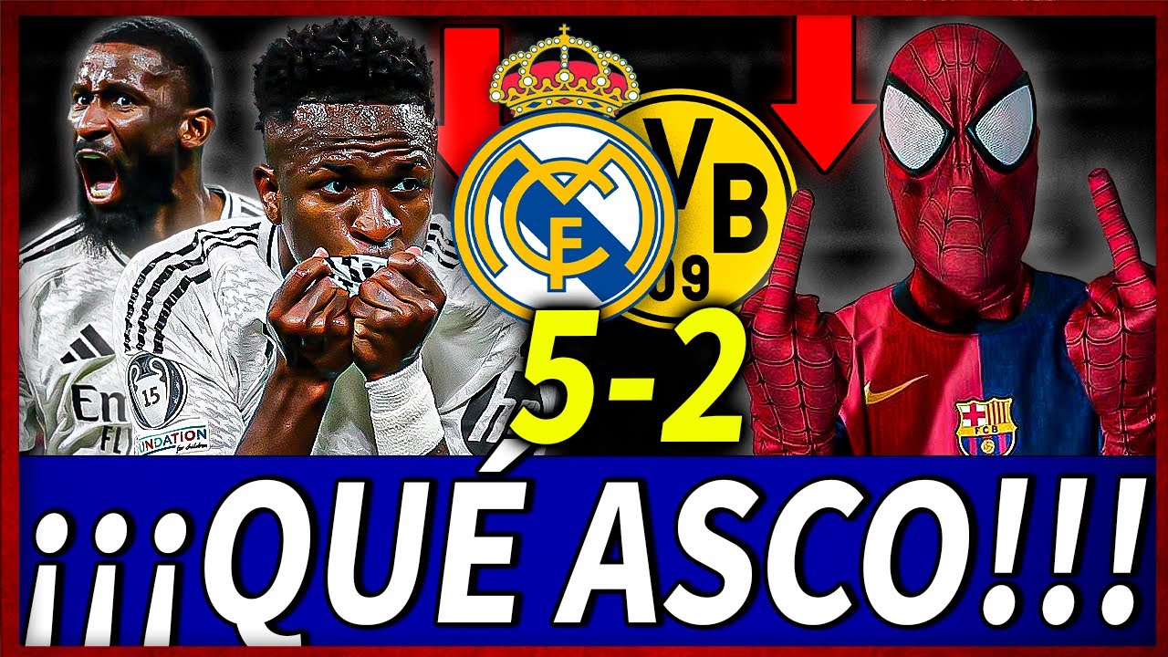 ¡¡OTRA VEZ NOOO!!🤬🤬¡BOCHORNOSA REMONTADA del MADRID al DORTMUND 5-2 en CHAMPIONS! ¡LAMENTABLE!