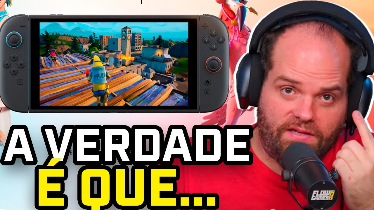 O FORTNITE está RODANDO BEM no NINTENDO SWITCH 2?! #fgn