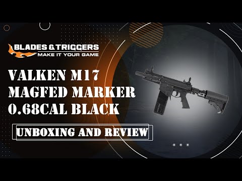 Valken M17 Magfed Marker 0.68 cal Black Unboxing & Review