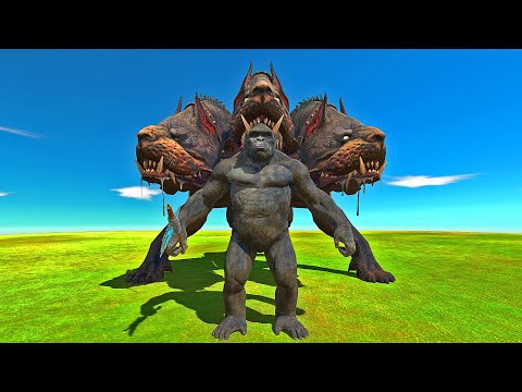KING KONG VS GIANT CERBERUS - Animal Revolt Battle Simulator
