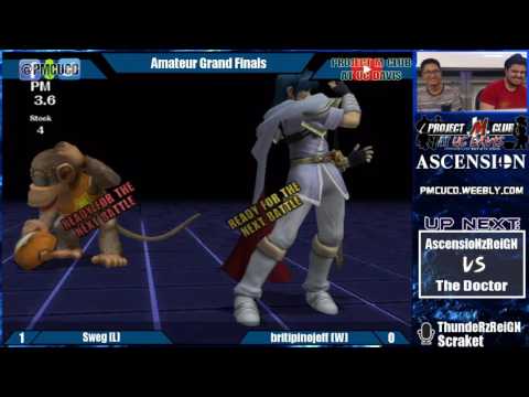 "Ascension 9/24/16" - Sweg (Marth) v. britipinojeff (Diddy/Zard) - Amateur Grand Finals