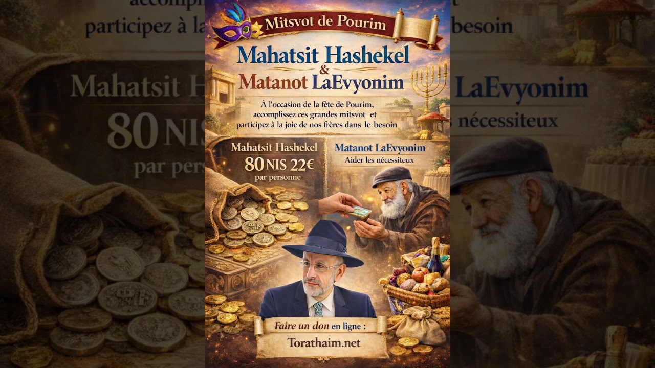 🎭✨ MITSVOT DE POURIM – NE PAS MANQUER ! ✨🎭
