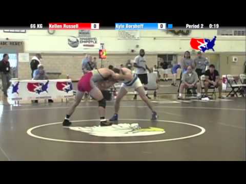 2012 Univ. WTT: 66 KG - Kellen Russell (NYAC) vs. Kyle Borshoff (DCAC)