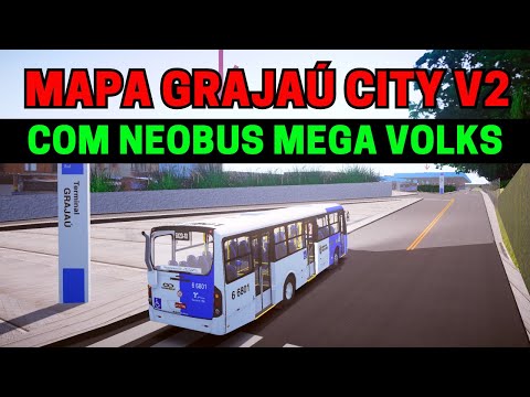 🔴Gameplay Mapa Grajaú City V2 Linha 6120 Proton Bus Simulator | Mods Mapas PBSU - PBSC