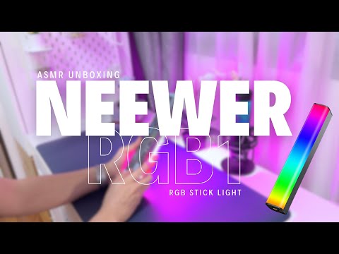 ASMR Unboxing | Neewer RGB1 Ultimate LED Light for Creators!