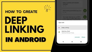 How to open app after clicking on link in android studio - deep linking in android studio