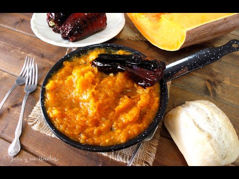 Carruécano frito o calabaza frita. RECETA TRADICIONAL DE ANDÚJAR.