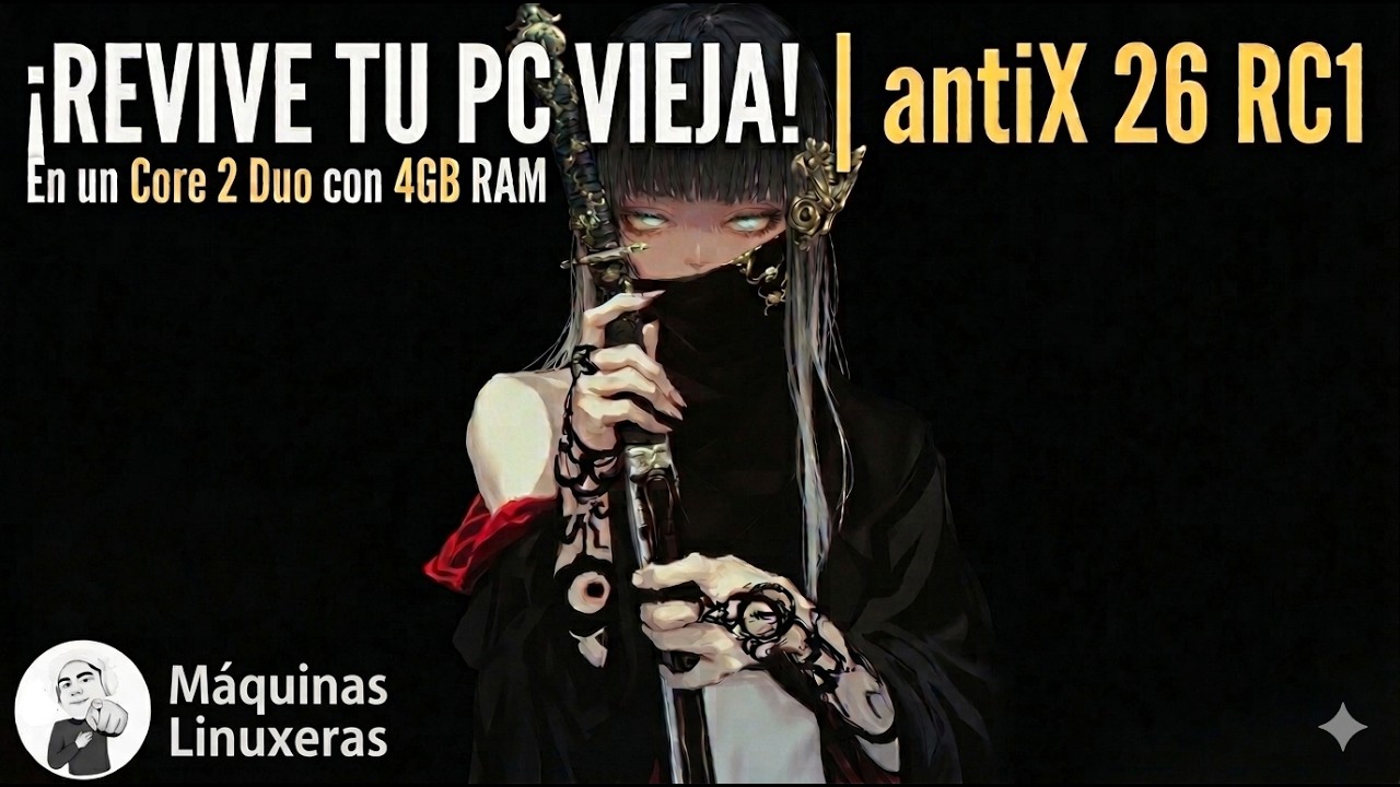 antiX 26 RC1 en un HP DV4: ¡Debian sin Systemd vuela en 4GB de RAM!