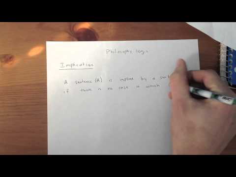 philosophy logic implication  (part 1)