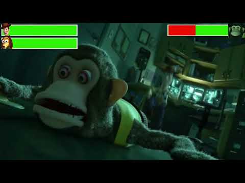 toy story 3-woody y slinky vs el mono (al estilo mortal kombat)