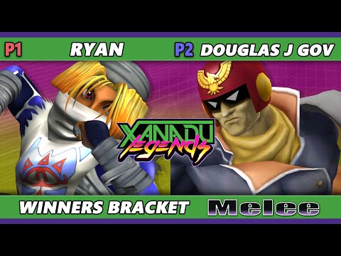 Xanadu Legends - Douglas.J.Gov (Captain Falcon) Vs. Ryan (Sheik) Smash Melee - SSBM