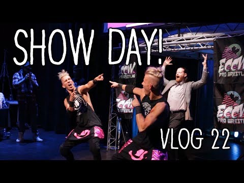 SHOW DAY!!!  ECCW War Games Voros Twins Vlog #22