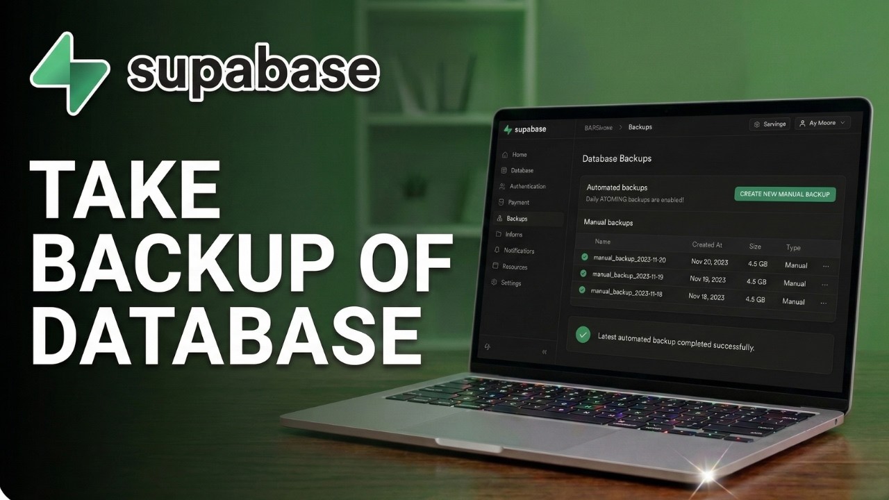 How To Take A Backup Of A Supabase Database (2026) - Quick Guide