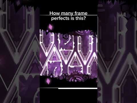 How many Frame Perfects is this? #geometrydash #gd #shorts #gaming #wave #challenge #hard