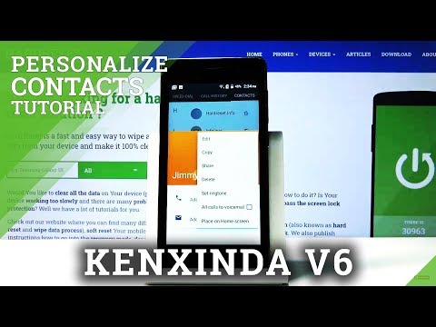 How to Personalize Contacts in KXD V6 - Add Photo to Contact