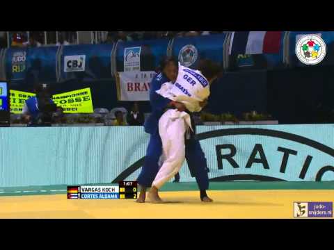 Judo 2013 World Championships Rio de Janeiro: Vargas Koch (GER) - Cortes Aldama (CUB) [-70kg]