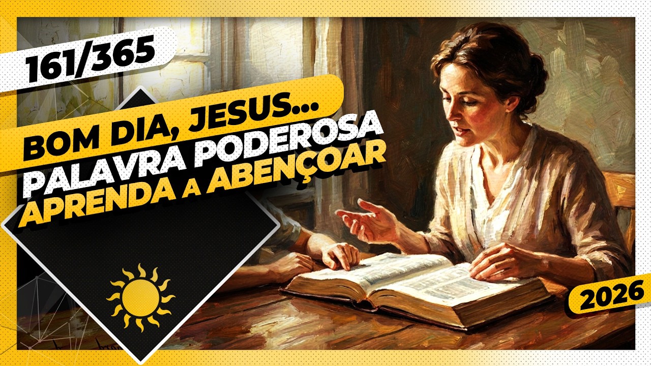 PALAVRA PODEROSA: APRENDA A ABENÇOAR - Bom dia, Jesus! 161/365 (2026)