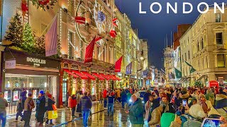 Download the video "Luxury London Christmas Walk Tour 2025 Central London Christmas Lights & Market 4K HDR"