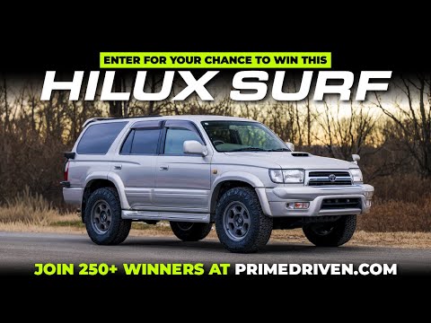 Just Launched: Intercooled Diesel Toyota Hilux Surf SSR-G Giveaway! The indestructible JDM Legend!