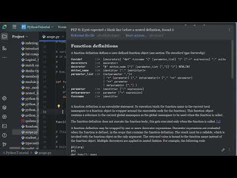 Python Tutorial   Variable Scope and Resolution