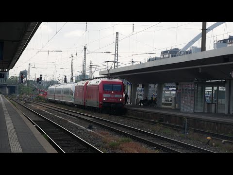 Eisenbahnverkehr in Köln Messe Deutz Mit Br 218 110 101 420 146 442 403 411 402 406 644 401 412 407