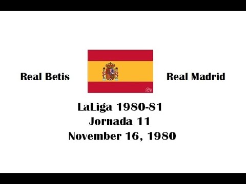 LaLiga 1980-81. Jornada 11. Real Betis - Real Madrid. Highlights.