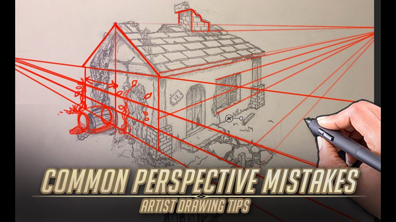 Common Perspective Mistakes - Artist Drawing tips