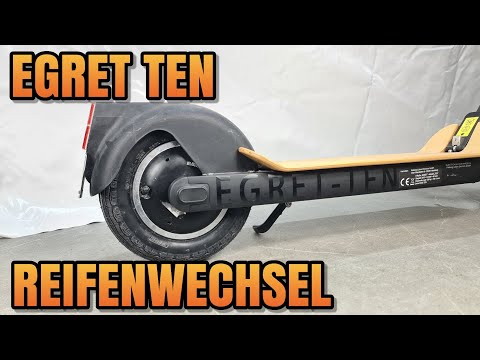 Egret Ten E-Scooter tire change rear repair