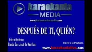 Después de ti quien karaoke