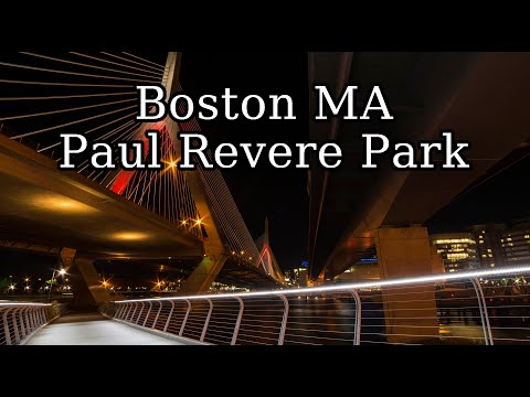 Boston MA Paul Revere Park/Zakim Bridge Walk