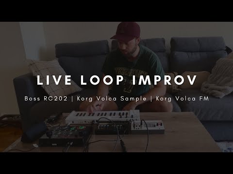 Living Room Live Looping: Boss RC 202, Korg Volca Sample, and Korg Volca FM Jam