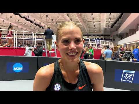 Parker Valby Reacts To Breaking 5000m NCAA Record at the 2024 NCAA Indoor Championships
