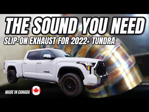 2024 Toyota Tundra Slip On Exhaust BEFORE AND AFTER How to make your Tundra sound AWESOME wide open!